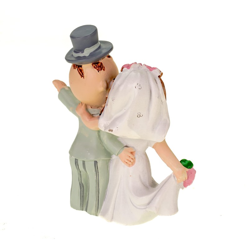 Hobbyfun Hochzeitspaar als Tortendeko winken 90 mm Brauthochzeitsdeko Brautpaar