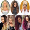 Curly Faux Goddess Locs Crochet Hair 18Inch Pre Looped Synthetic