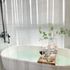 Seenus 75 inch Long Clear Shower Curtain with 3 Weighted