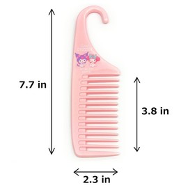 Sanrio My Melody × Kuromi Peine de dientes anchos para ducha con gancho