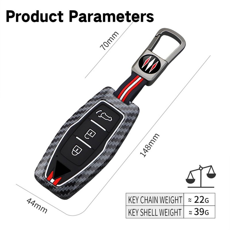 KUNIO Fit for Mitsubishi Fluorescent Key Fob Cover Case Protector