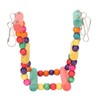 Bird Swing Hanging Toys Wooden Educational Colorful Parrot Swing Chewing