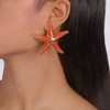 Enamel Starfish Earrings, Ocean Starfish Dangle Earrings for Women, Bohemian