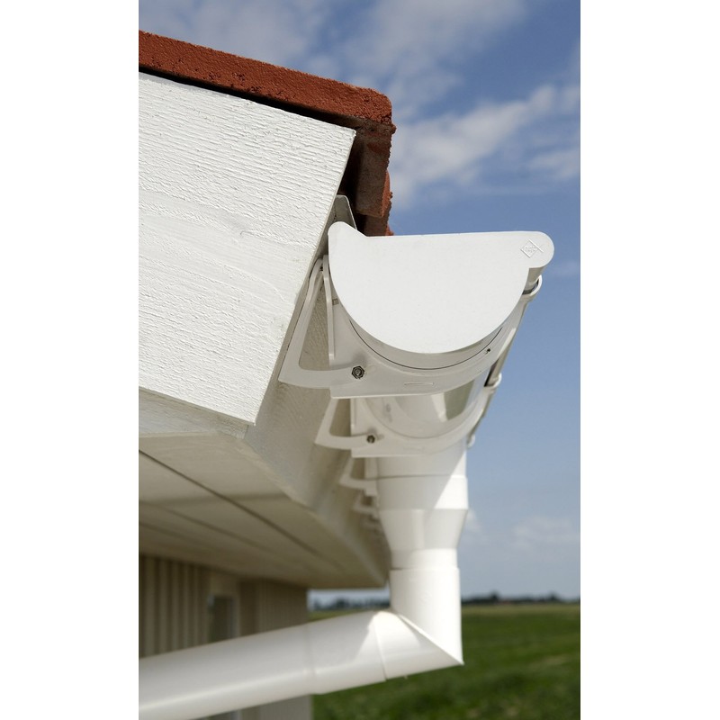 INEFA Rain Pipe Elbow 45 Degrees for Downpipe, PVC DN50