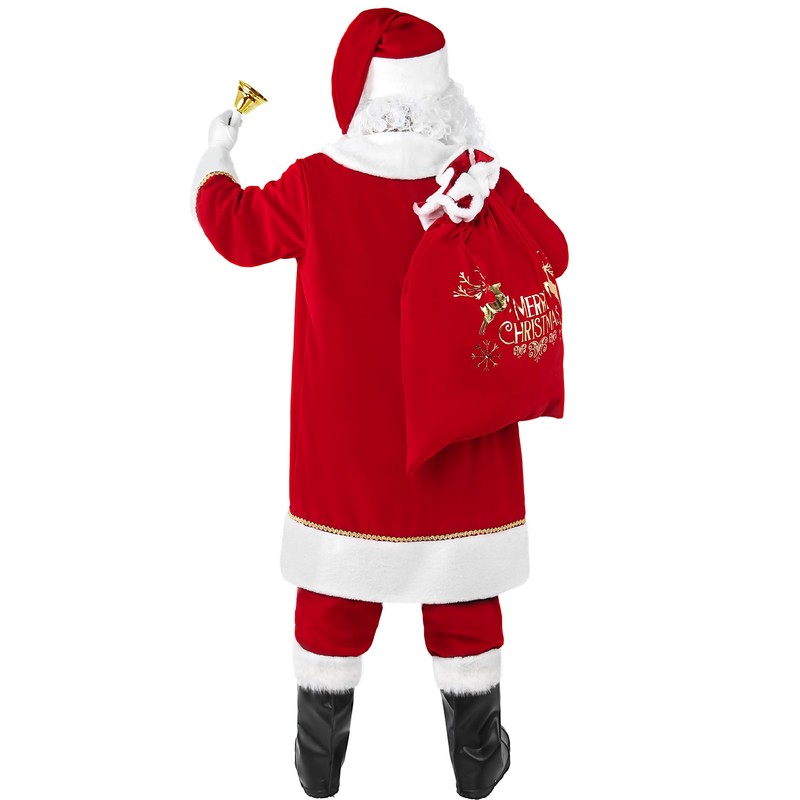 Kofero Santa Claus Costume for Men Adult Santa Suit Professional