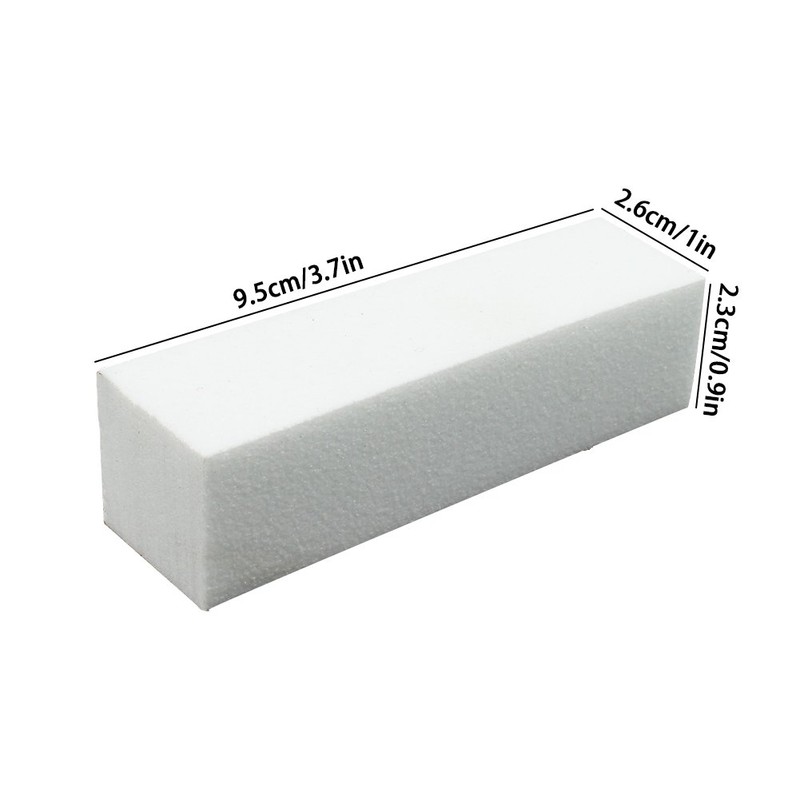Soleebee 20 Pack White Nail Buffer Block 4 Way Sanding