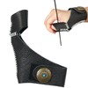 TOPARCHERY Genuine Cowhide Finger Tabs Thumb Ring Protector Recurve Bow