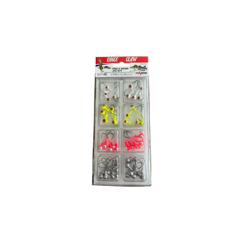 Eagle Claw Jig Head Kit Pro V, Multi, One Size