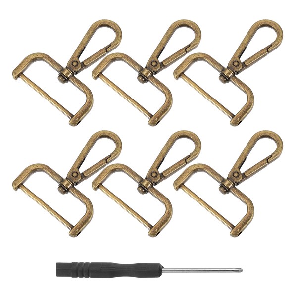 sourcing map 1 Set Detachable Snap Hook, 1.5" D Ring
