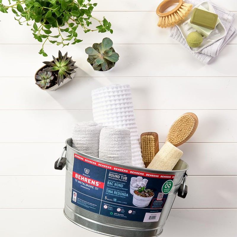 Behrens 5 Gallon Round Steel Tub (1 Tub)