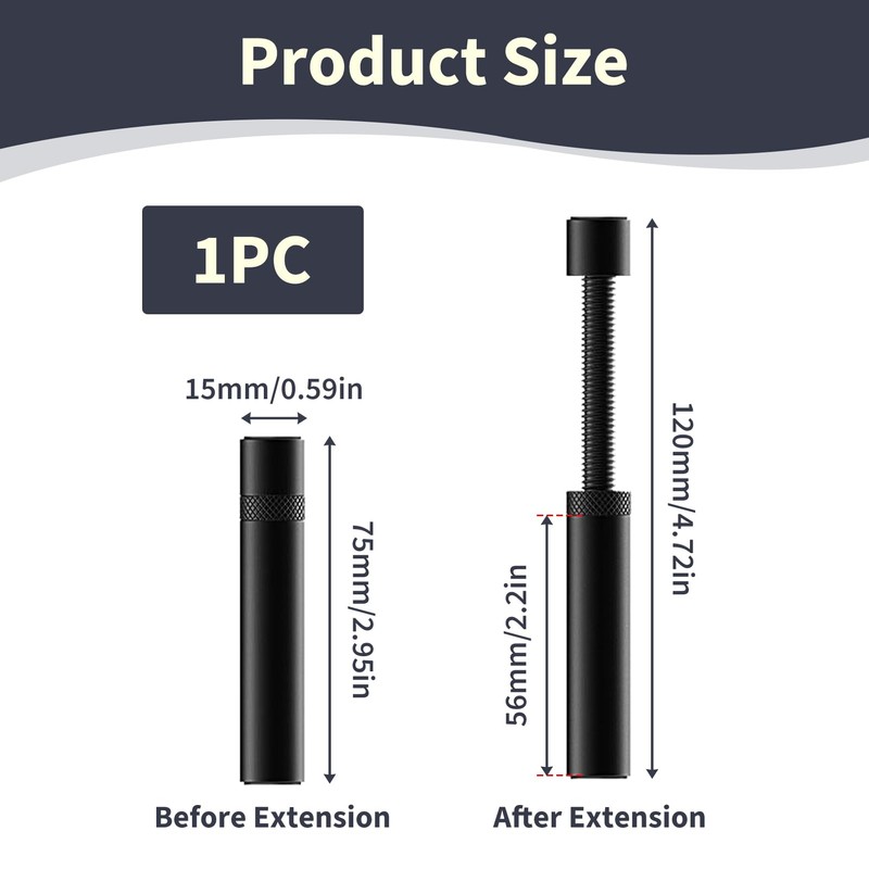 GPU Aluminum Adjustable 75-120mm Video Card Holder with Magnetic Base