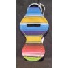 Unbranded Multi-color Stripe - Neoprene Chapstick Holder Keychain
