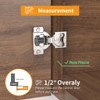 Chibery 20 Pack 1/2" 4D Concealed Hinges for Face Frame