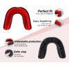 Gum Shield - Mouthguard, Black and Red, with Storage Case