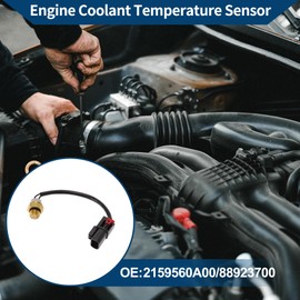 X AUTOHAUX Engine Coolant Temperature Sensor No.2159560A00 Water Temperature Sensor for Nissan Sunny 2011-2016 1 Pc