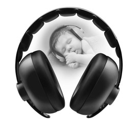 BBTKCARE BBTKCARE Baby Headphones Noise Cancelling Headphones for Babies for 3 Months to 3 Years (Black)