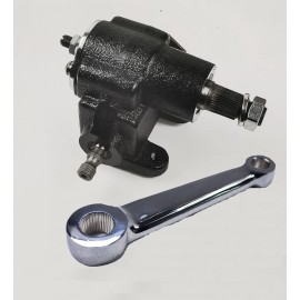 CNC Vega Steering Gear Box & Chrome Pitman Arm Cross Steering For 1923-1948 Ford