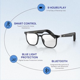 GetD Smart Glasses Waterproof, blue