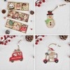 Genérico Adornos Navideños de Madera 27 Piezas, Colgantes con Camión