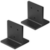 YIDU69Q 2 Pcs 8x8 Black Concealed Post Base, Heavy Duty