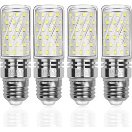 BHCH E26 LED Corn Bulbs 15W, 6000K Daylight White, 1500LM, Edison Screw Base, 120W Incandescent Equivalent, Pack of 4