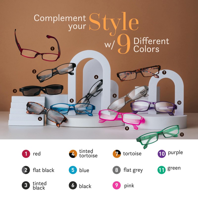 TruVision Readers - 9501HP - 4 pk - 2Blk 2Tort