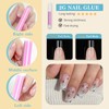Venares Square Nail Tips Short 120 Pieces Full Cover Nail