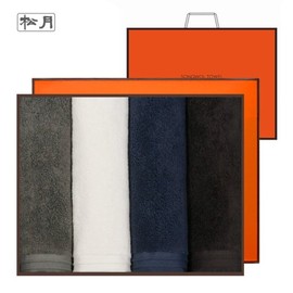 Songwol Towel Hotel Towel Ermo 170g Coma 40 Count 4 Piece Gift Set  Commemorative Towel Return Gift / 송월타올 호텔수건 에르모 170g 코마40수 4매선물세트 기념수건 답례품