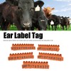 100Pcs TPU Pig Cow Ear Tag with Number 001‑100 Ear
