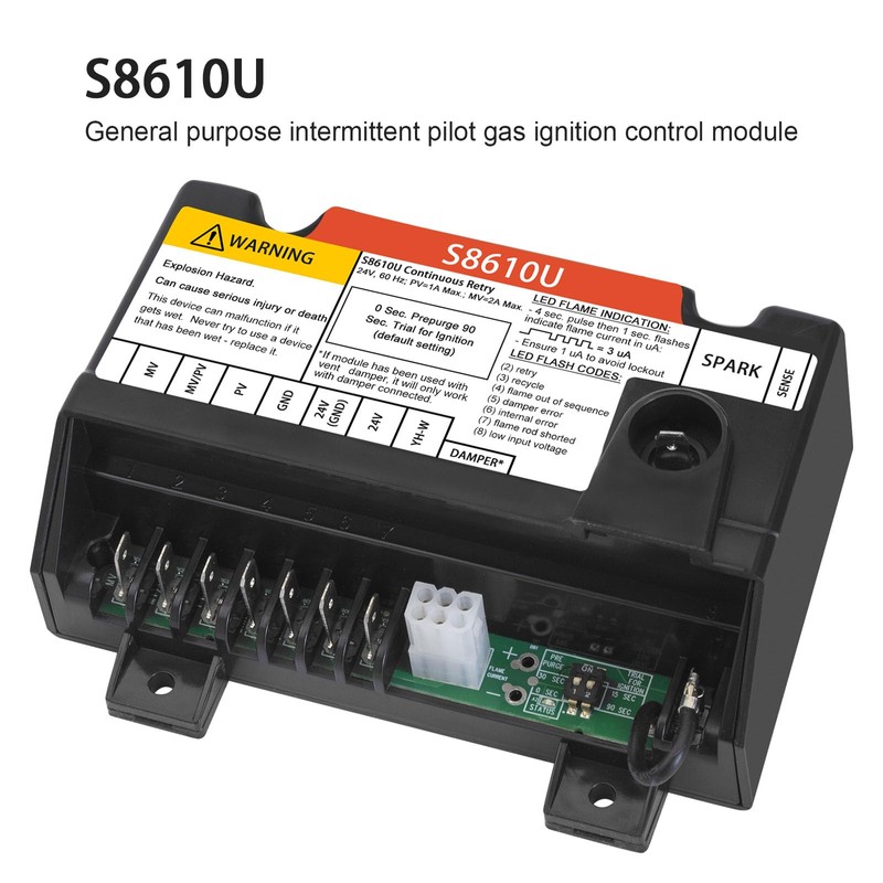 S8610U Furnace Control Board Module Compatible with Honeywell S8610U3009 S8610U1003