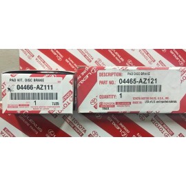 Toyota 2008-2016 TOYOTA VENZA FRONT REAR CERAMIC BRAKE PADS GEN 04465-AZ221/04