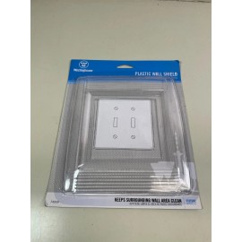 Westinghouse Plastic Wall Shield for 2 Gang Wall Protector Plate 74999