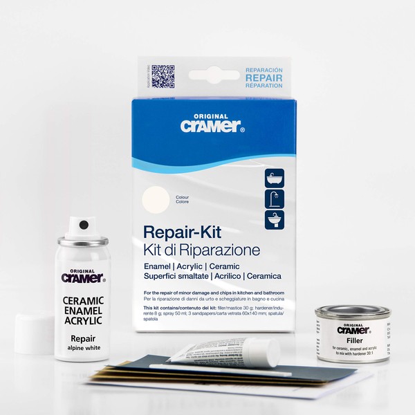 Cramer Ceramic/Enamel Repair Kit for Baths, Sinks and Counter Tops,