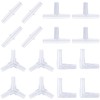 Pawfly Aquarium Airline Tubing Connectors Plastic Inline Valve, Fish Tank