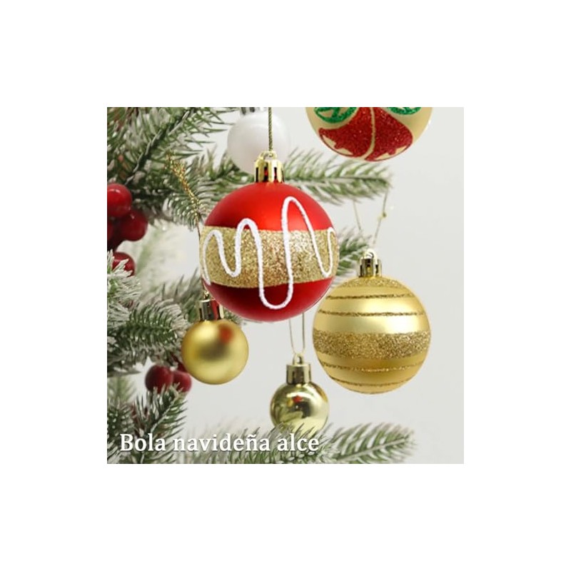 Esferas de Navidad, 40 Unidades Juego de Bolas de Navidad