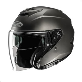 HJC i31 Solid Open Face Motorcycle Helmet, DOT Approved (Semi Flat Titanium, X-Small)