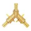 Beduan 3 Way Shut Off Ball Valve, 5/8" Hose Barb