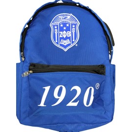 Zeta Phi Beta USB Port Backpack Black