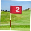 BESPORTBLE 2pcs Golf Set Flags Golfs Practice Flagstick Portable Flagpole