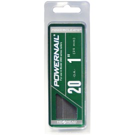 Powernail L10020 20 Gauge 1 Inch Length HD L-Cleat Nails for Hardwood & Engineered Flooring (Box of 1000)