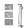 RUMOSE Polished Chrome Bathtub Filler Freestanding Tub Filler Floor Mount