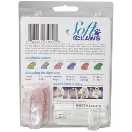 Canine Soft Claws Dog and Cat Nail Caps Take Home Kit, Medium, Sparkle Pink