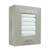 Little Bamboo Muslin Squares Pack, White, 8 Count
