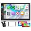 Double Din Car Stereo with Wireless Carplay & Android Auto,