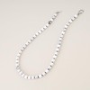 GAVU Handmade White Holwith Stone Beads Necklace for Men 50