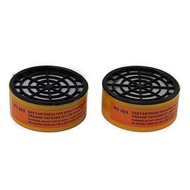 KNIGHT GUARD Filter Refill Cartridges | 2-Piece Set | 2 3/4" (7 cm) Diameter | Lightweight | Ideal for Spray Painting, Gardening & Allergies