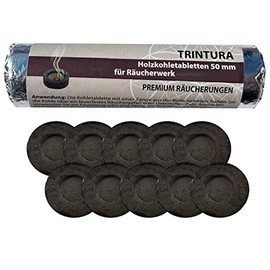 Incense Charcoal for Smoking 50 mm Self-Igniting Charcoal Tablets Suitable for Incense and Incense Burners