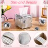 CroBlissful Disco Ball Tissue Box Cover Square Silver Sequin Tissues