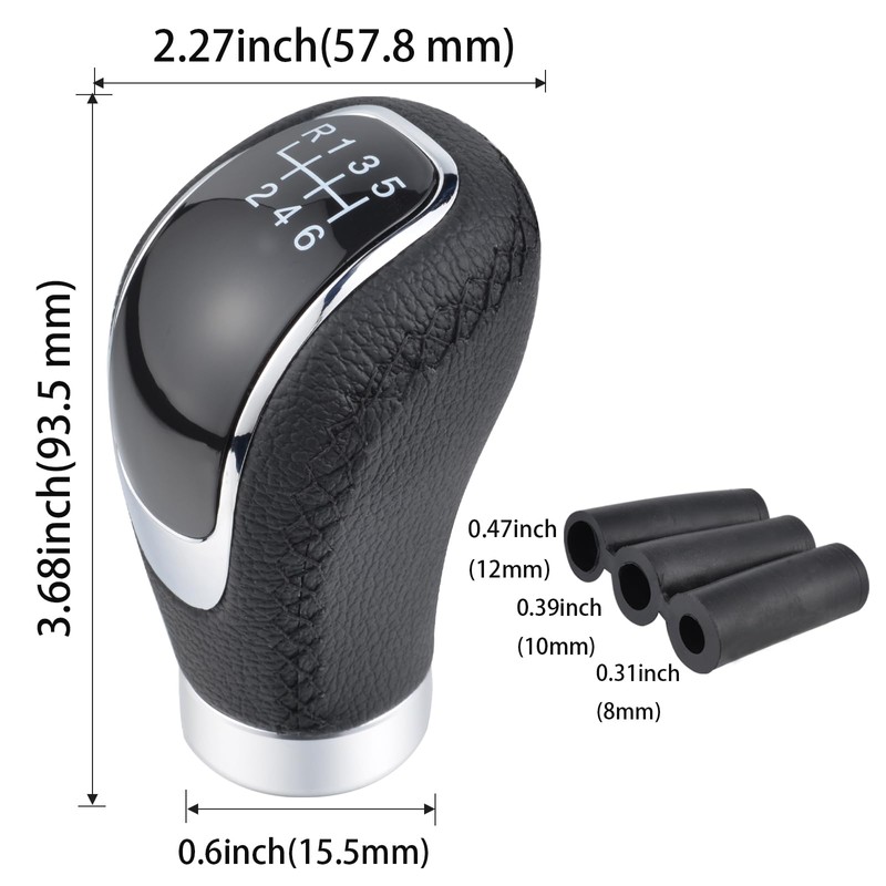 Padaodao 6 Speed Shifter Knob Black Stick Lever Handle Gear
