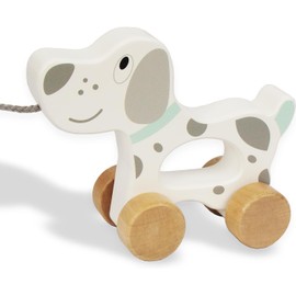 Baby Toy Car, Wooden Pull Along Toddler Toy, Development Toy for 1 Year Old Girl Boy Birthday Gift